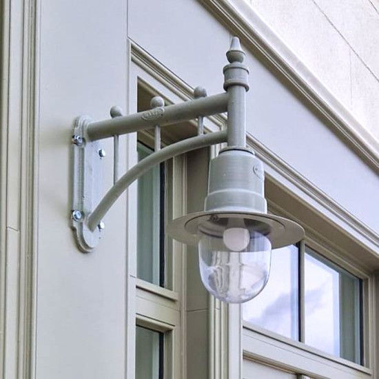 Classic Outdoor Railway Style Wall Light Cast Iron 62cm Classic Outdoor Railway Style Wall Light Cast Iron 62cm