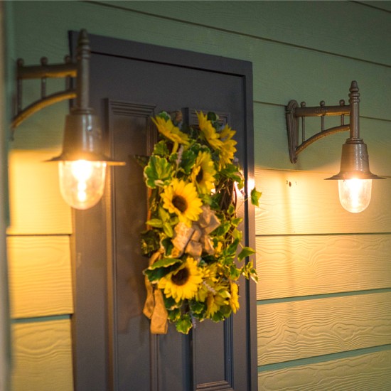 Classic Outdoor Railway Style Wall Light Cast Iron 37cm Classic Outdoor Railway Style Wall Light Cast Iron 37cm
