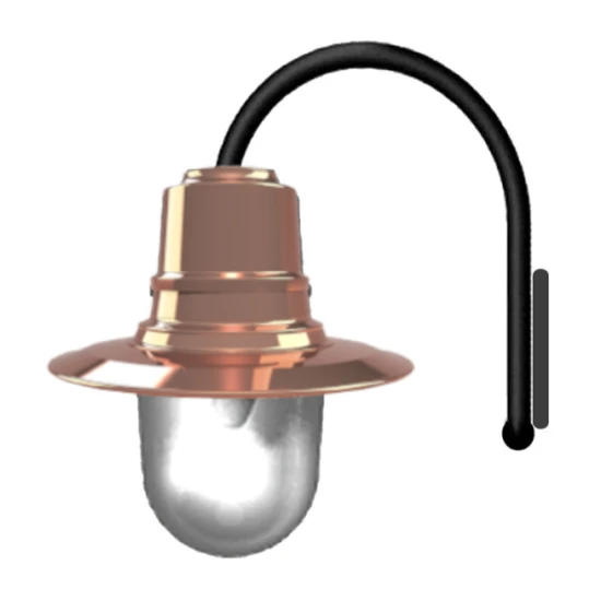 Vintage Utomhus Droppe Vägglampa Koppar 46cm