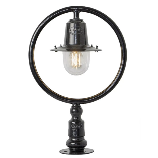 Klassisk järnvägstyp utomhus portlykta gjutjärn/galvaniserat stål 52 cm