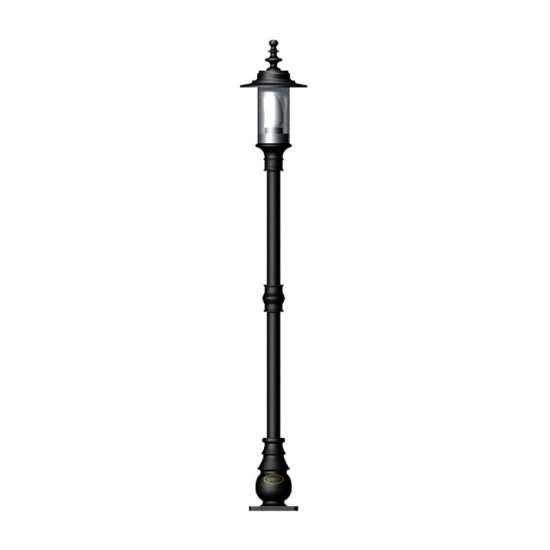 Georgian Style Outdoor Lamp Post Cast Iron 139cm