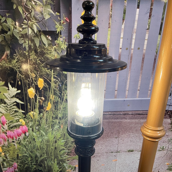 Georgian Style Outdoor Lamp Post Cast Iron 139cm