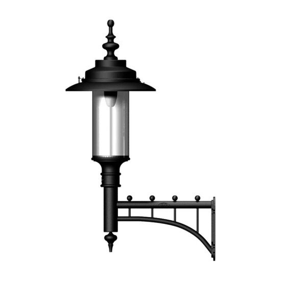 Georgian Style Utomhus Stor Vägglampa Gjutjärn 127cm Georgian Style Utomhus Stor Vägglampa Gjutjärn 127cm