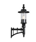 Georgian style outdoor wall light cast iron/galvanised steel 58 cm IP44