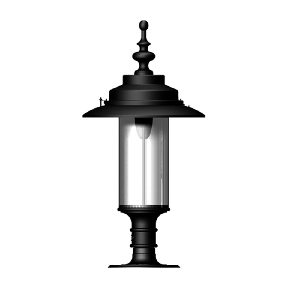 Georgisk utomhus portlykta för stora pelare i gjutjärn/galvaniserat stål 96,5 cm IP44