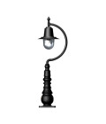 Vintage Outdoor Tear Drop Bollard Light Cast Iron 82cm