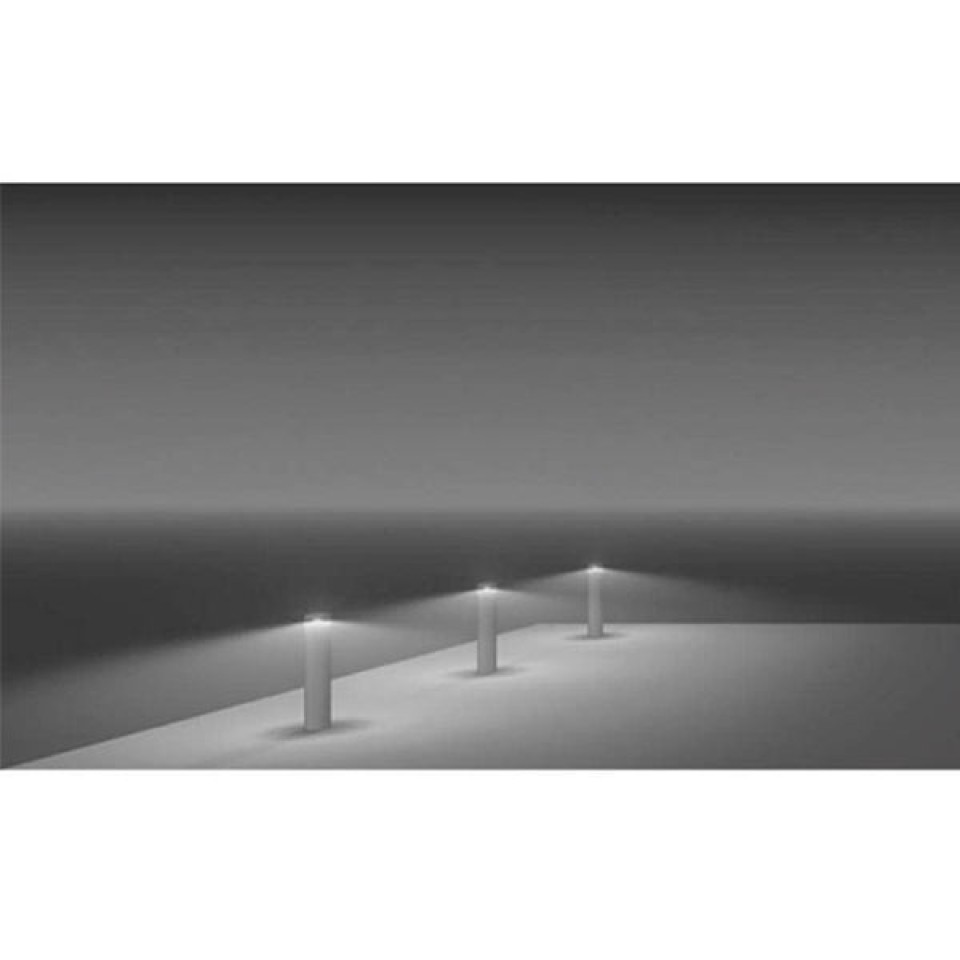 Cylindrisk utomhus pollare aluminium 110 cm IP65