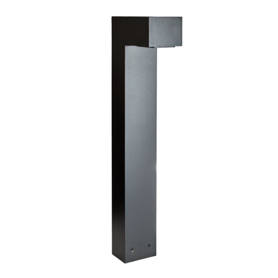 L-formad utomhus pollare i gjuten aluminium 80 cm IP55
