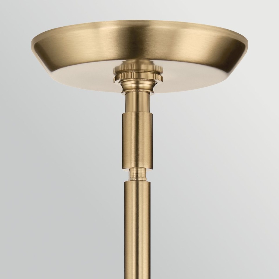 Cassius 4-lt chandelier champagne bronze/white 100.3 cm