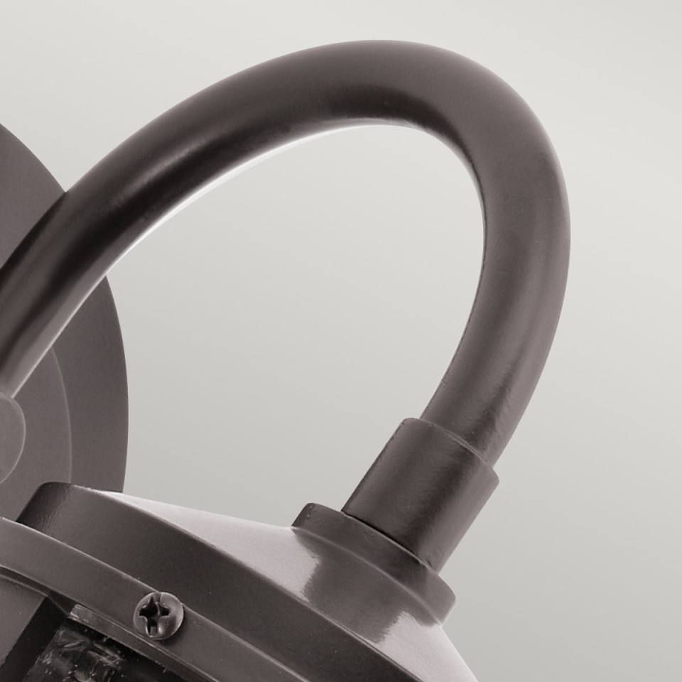 Lyndon 1-ljus liten utomhusvägglampa arkitektonisk brons/klar 28,8 cm IP44 Kichler Lyndon 1-ljus liten utomhusvägglampa arkitektonisk brons/klar 28,8 cm IP44