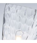 Marant 1-lt bathroom wall light champagne bronze/clear water glass 23.7 cm IP44