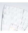 Marant 1-lt bathroom wall light polished chrome/clear water glass 23.7 cm IP44