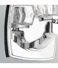 Marant 1-lt bathroom wall light polished chrome/clear water glass 23.7 cm IP44