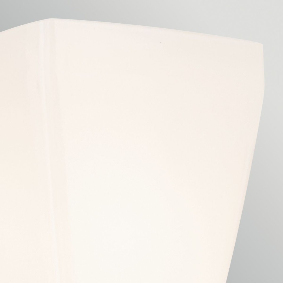 Marant 1-lt bathroom wall light champagne bronze/opal glass 23.7 cm IP44