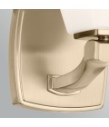 Marant 1-lt bathroom wall light champagne bronze/opal glass 23.7 cm IP44