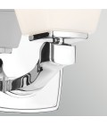 Marant 1-lt bathroom wall light polished chrome/opal glass 23.7 cm IP44