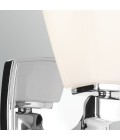 Marant 1-lt bathroom wall light polished chrome/opal glass 23.7 cm IP44