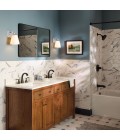 Marant 1-lt bathroom wall light polished chrome/opal glass 23.7 cm IP44