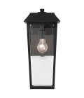 Mathus medium outdoor wall light black/clear 45.7 cm IP44