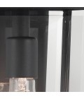 Mathus medium outdoor wall light black/clear 45.7 cm IP44