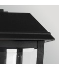 Mathus medium outdoor wall light black/clear 45.7 cm IP44