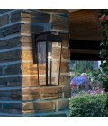 Mathus medium outdoor wall light black/clear 45.7 cm IP44