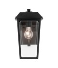 Mathus small outdoor wall light black/clear 33 cm IP44
