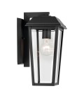Mathus small outdoor wall light black/clear 33 cm IP44