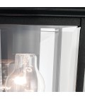 Mathus small outdoor wall light black/clear 33 cm IP44
