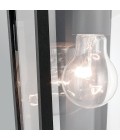 Mathus small outdoor wall light black/clear 33 cm IP44