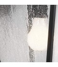 Mount Vernon 1-lt large outdoor wall light black/clear seedy glass 49.5 cm IP44