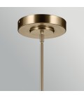 Riven linear ceiling light champagne bronze/clear 122.2 cm