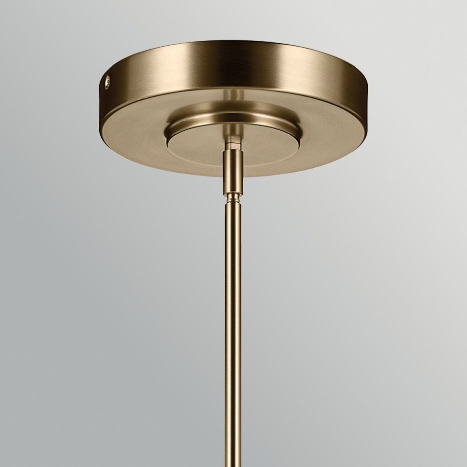 Riven linear ceiling light champagne bronze/clear 122.2 cm