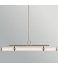 Riven linear ceiling light champagne bronze/clear 122.2 cm