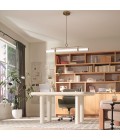 Riven linear ceiling light champagne bronze/clear 122.2 cm