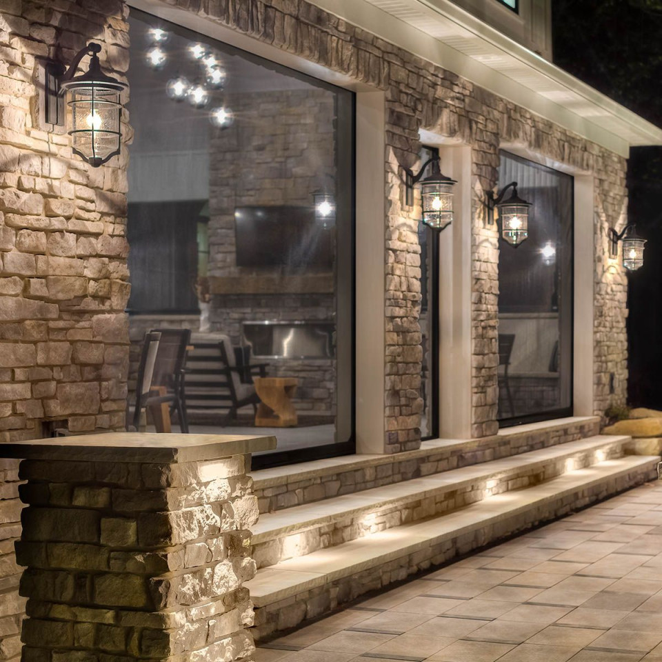 Royal Marine 1-lt medium utomhusvägglampa antiksvart/bubbelglas 46,2 cm IP44 Kichler Royal Marine 1-lt medium utomhusvägglampa antiksvart/bubbelglas 46,2 cm IP44