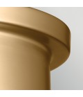 Serca medium flush ceiling light brushed natural brass 36.2 cm