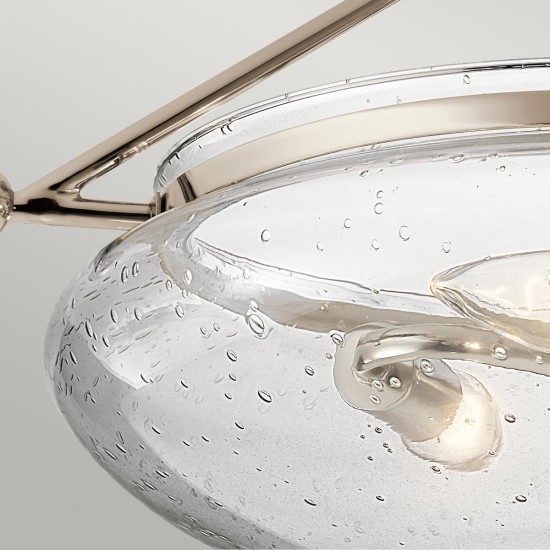Belle 3 plafond polerad nickel 43.1cm