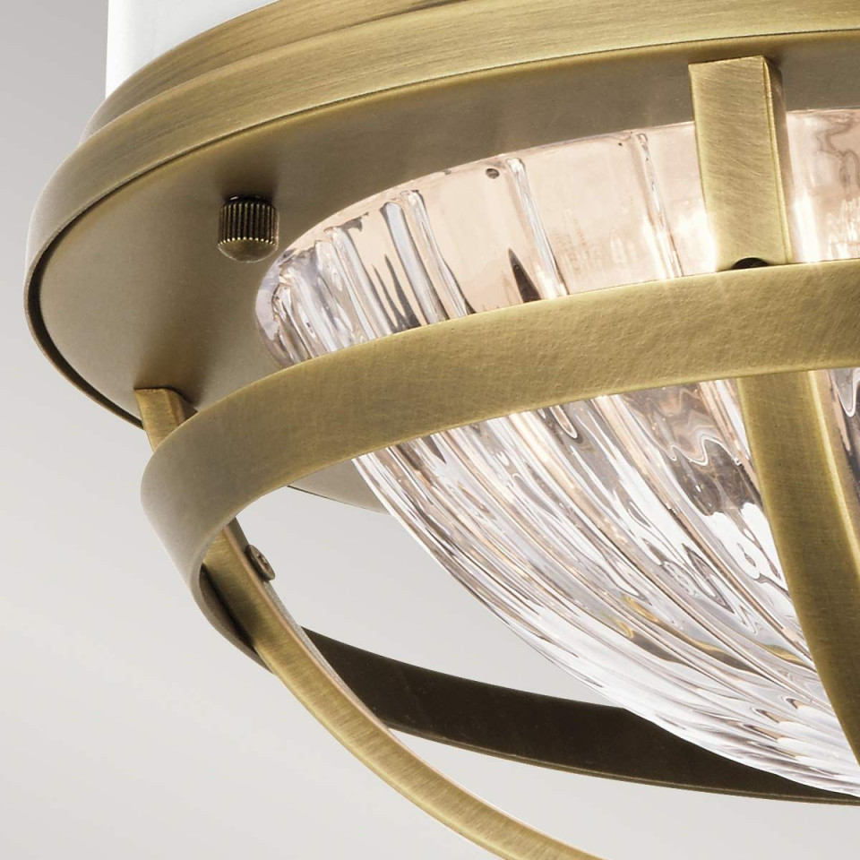 Tollis 2 light plafond natural brass 30.5cm Kichler Tollis 2 light plafond natural brass 30.5cm