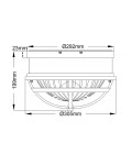 Tollis 2 light plafond natural brass 30.5cm Kichler Tollis 2 light plafond natural brass 30.5cm