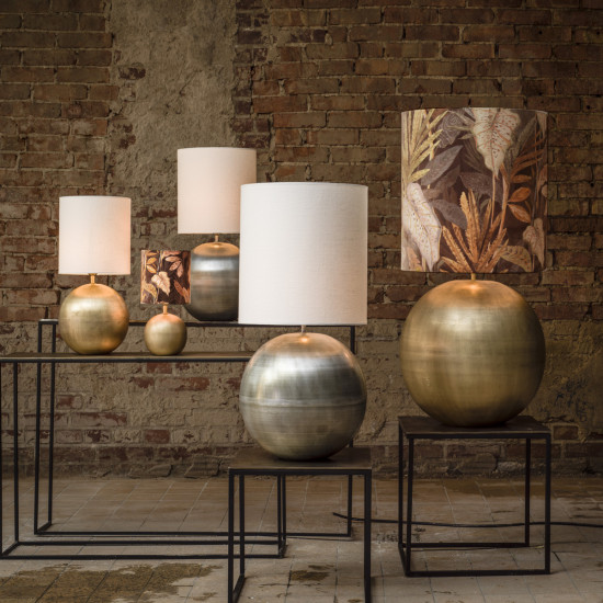 Globe Lampfot Pale Gold 2 storlekar Globe Lampfot Pale Gold 2 storlekar