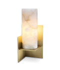 Frisco bordslampa mässing/vit 40cm