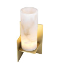 Frisco bordslampa mässing/vit 40cm