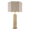 Newman bordslampa travertin/mässing/linne 84,5 cm Newman bordslampa travertin/mässing/linne 84,5 cm
