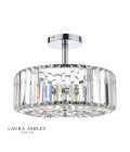 Fernhurst 3-Lt Semi Flush Taklampa Krom/Glas 35cm