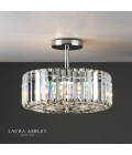 Fernhurst 3-Lt Semi Flush Taklampa Krom/Glas 35cm