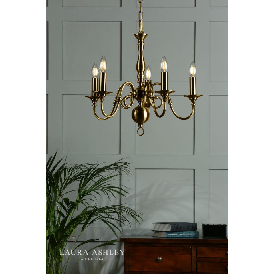 Winchester taklampa antik mässing 55cm