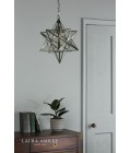 Large Star Taklampa Silver/Glas 40cm