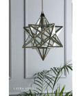 Small Star Taklampa Silver/Glas 32cm