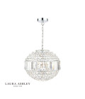 Vienna 5-Light Chandelier Chrome/Glass 40cm